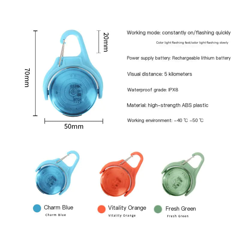 360-Degree Rotating Rechargeable Pet Safety Light
